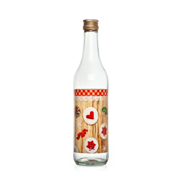 Sklenená fľaša s viečkom Cookie 0,5 l - fľaše na sirup, flase na sirup, flasa na sirup, flasa na zavaranie, demizon na vino, sklenené fľaše na sirup, 5l demizon, 5 litrový demižon, zavaracie flase, predam demizony, sklenené demižóny, demižón 25l, sklenene demizony, skleneny demizon, sklenené demižóny 50 l, predam demizon, 50l demizon, fľaše na sirup pepco