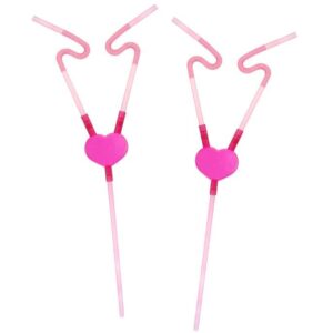 Slamky Valentín srdce 2ks - kovove slamky, slamky, sklenene slamky, papierove slamky, bambusove slamky, eko slamky, nerezove slamky, bambusové slamky, kovové slamky dm, ekologicke slamky, kefka na slamky, bio slamky, ryzove slamky, psenicne slamky