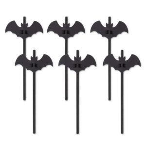 Papierové slamky s netopiermi 12 ks - kovove slamky, slamky, sklenene slamky, papierove slamky, bambusove slamky, eko slamky, nerezove slamky, bambusové slamky, kovové slamky dm, ekologicke slamky, kefka na slamky, bio slamky, ryzove slamky, psenicne slamky